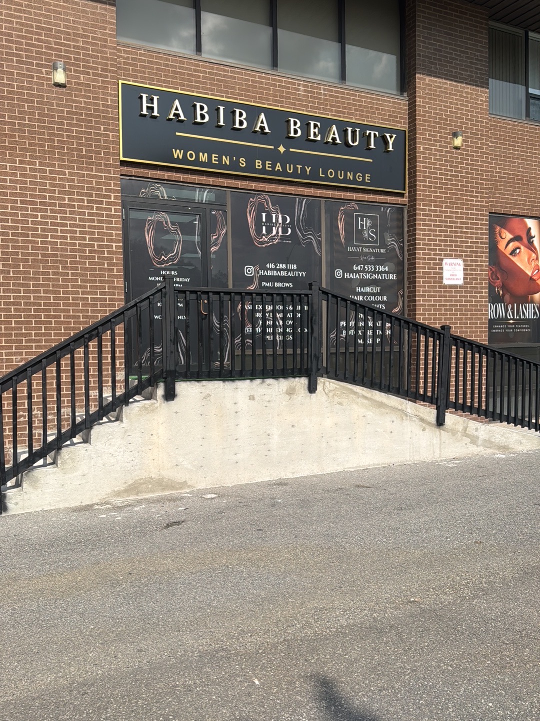 Habiba Beauty Women's Beauty Lounge storefront at 1645 Warden Avenue